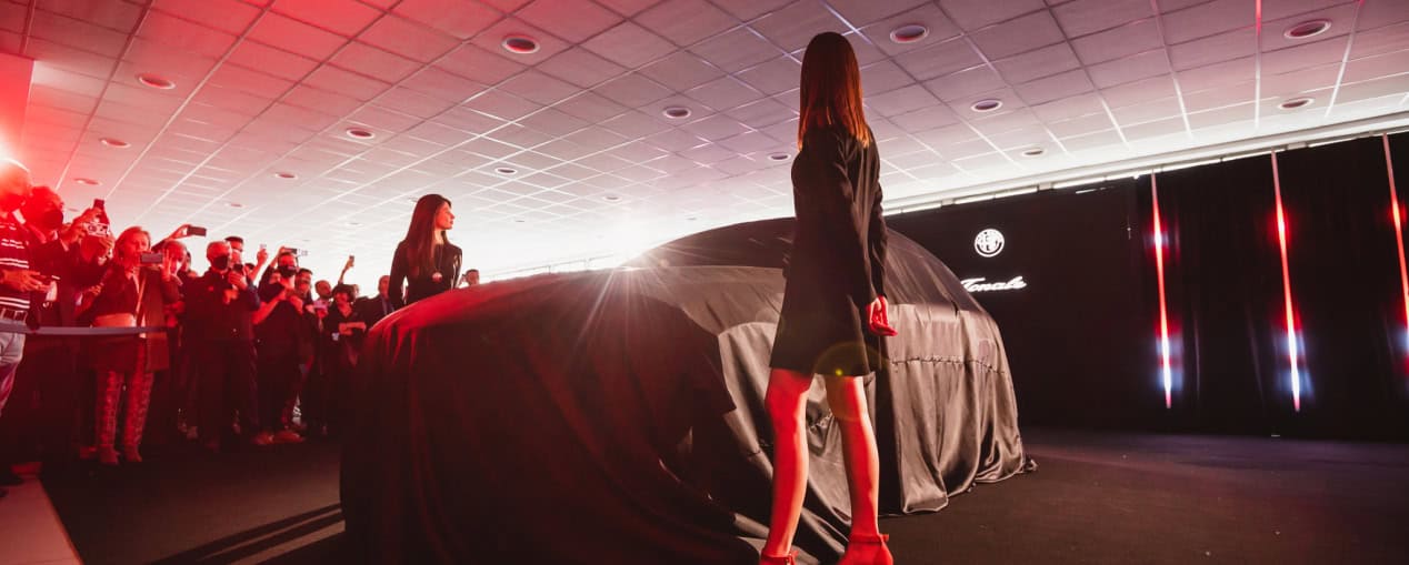 Presentazione ufficiale della nuova Alfa Romeo Tonale al evento Modo Eventi.