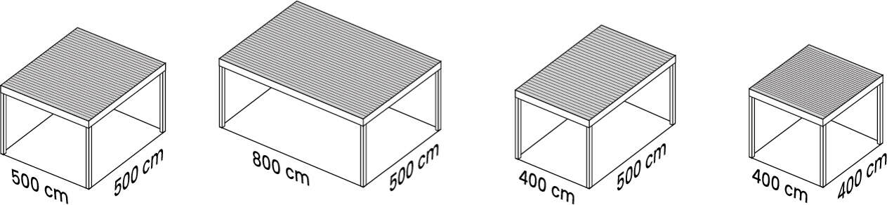 Modelli di strutture per eventi con dimensioni variabili.